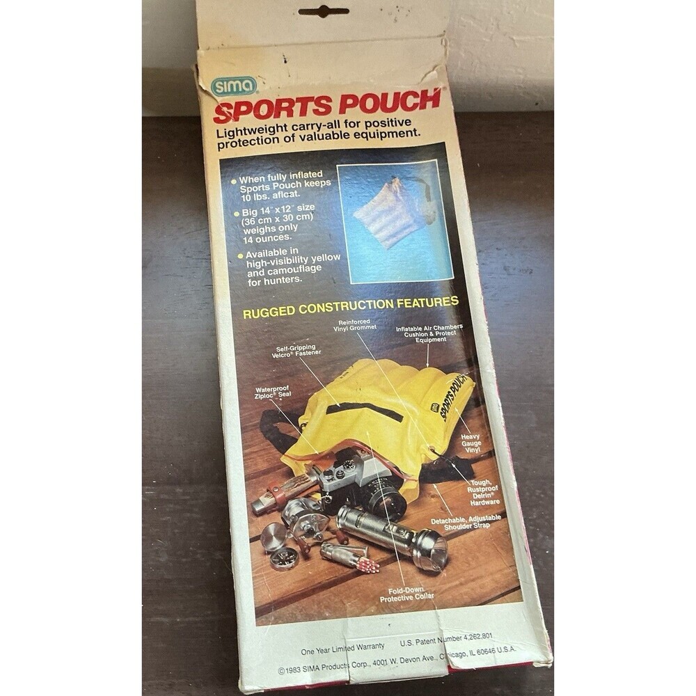 Sima Sports Waterproof Shock Resistant Carrying Pouch NIB - Picture 2 of 3